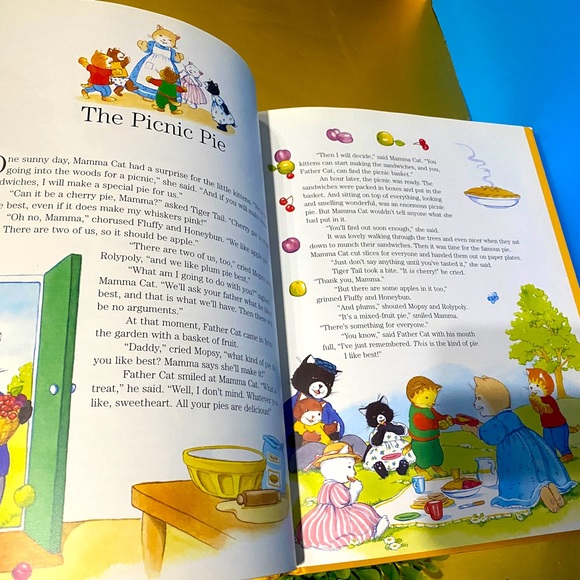 5 MINUTE KITTEN TALES VTG 90s HARDCOVER BOOK & DUST JACKET 80p 12”x9.5” LIKE NEW - Picture 14 of 16